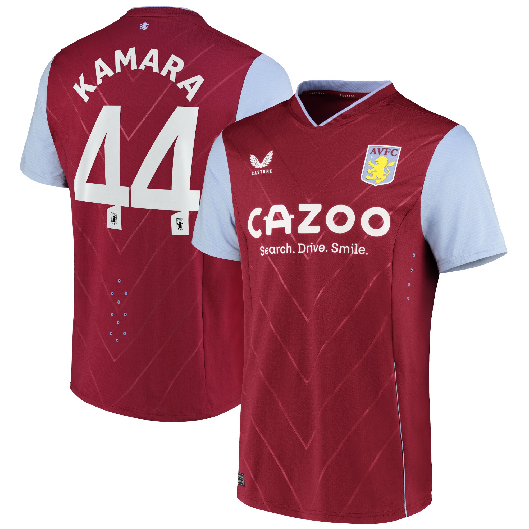 Aston Villa Cup Home Pro Shirt 2022-23 with Kamara 44 printing