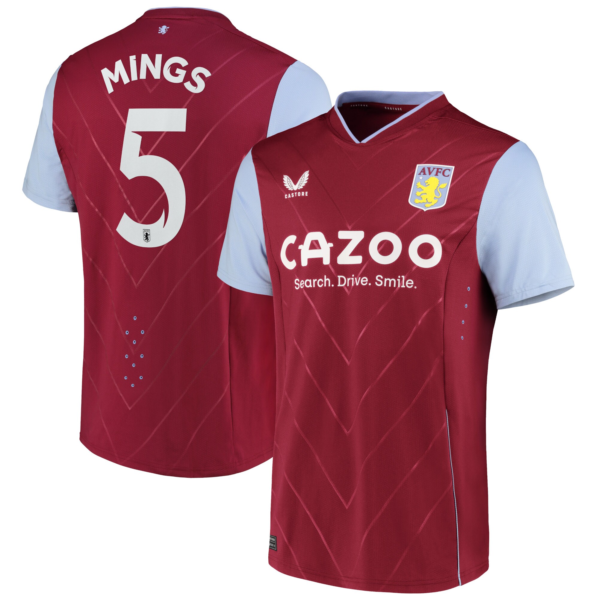 Aston Villa Cup Home Pro Shirt 2022-23 with Mings 5 printing