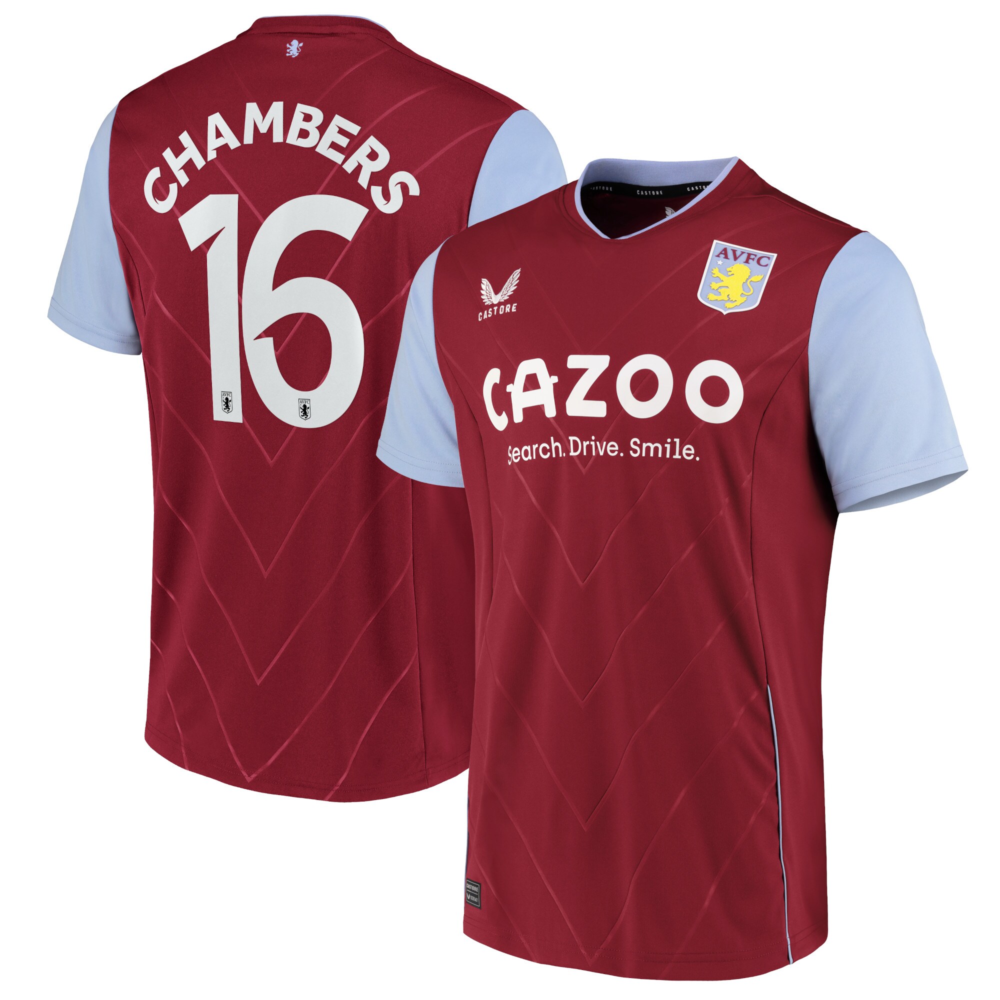 Aston Villa Cup Home Shirt 2022-23 with Chambers 16 printing