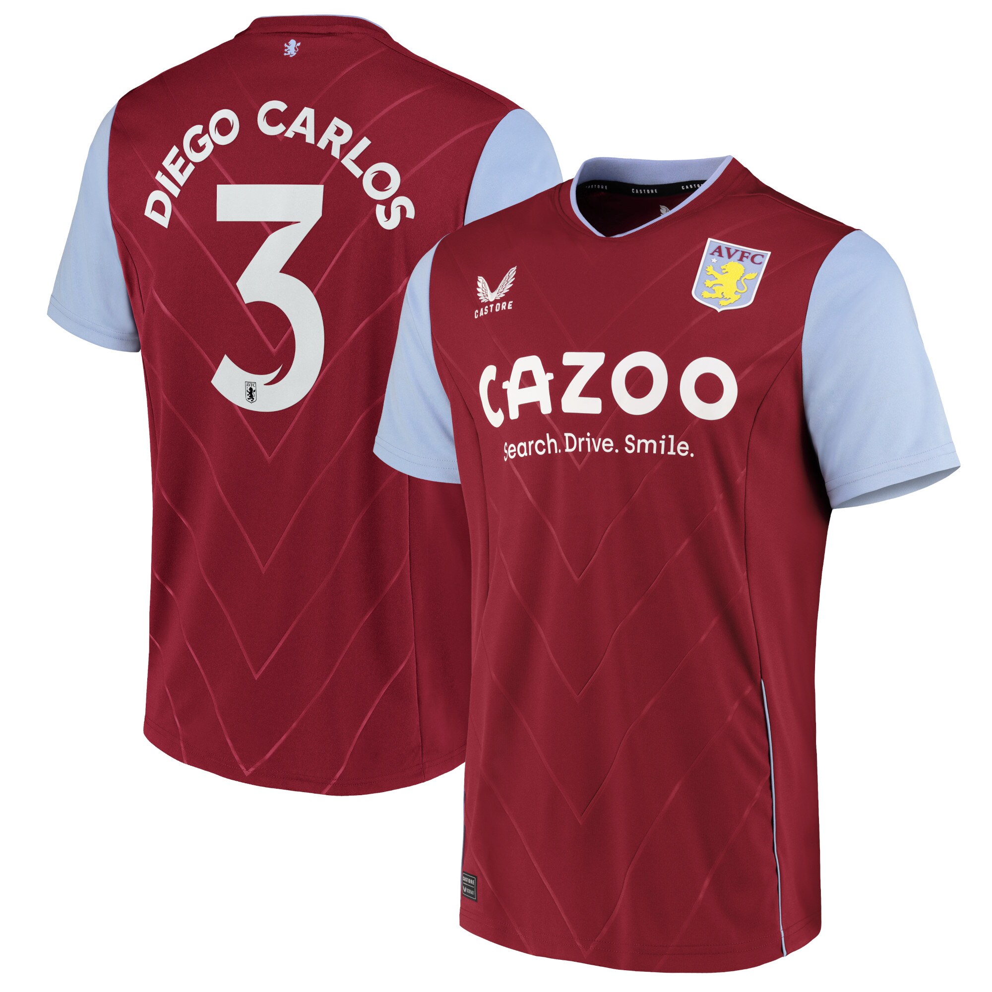 Aston Villa Cup Home Shirt 2022-23 with Diego Carlos 3 printing