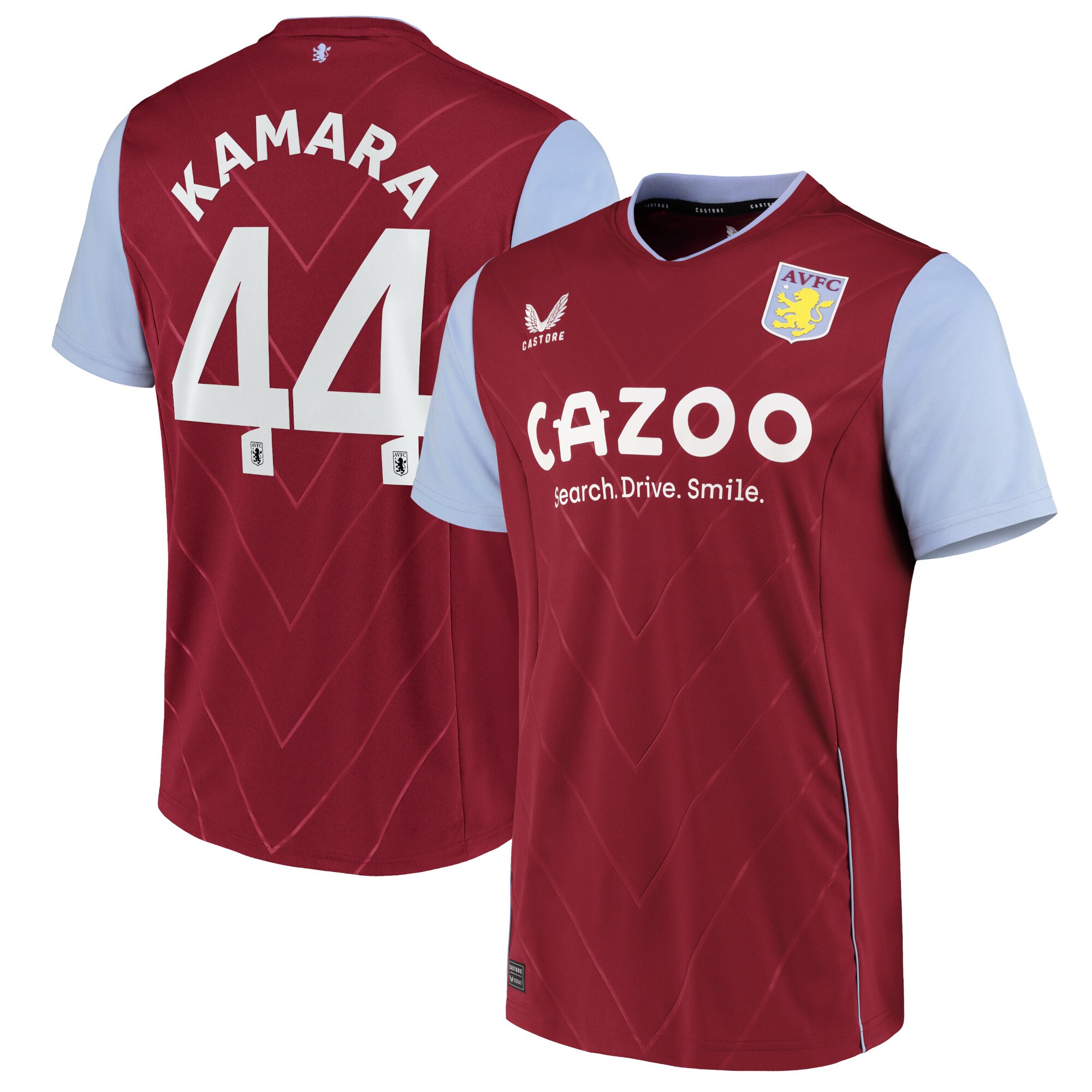 Aston Villa Cup Home Shirt 2022-23 with Kamara 44 printing