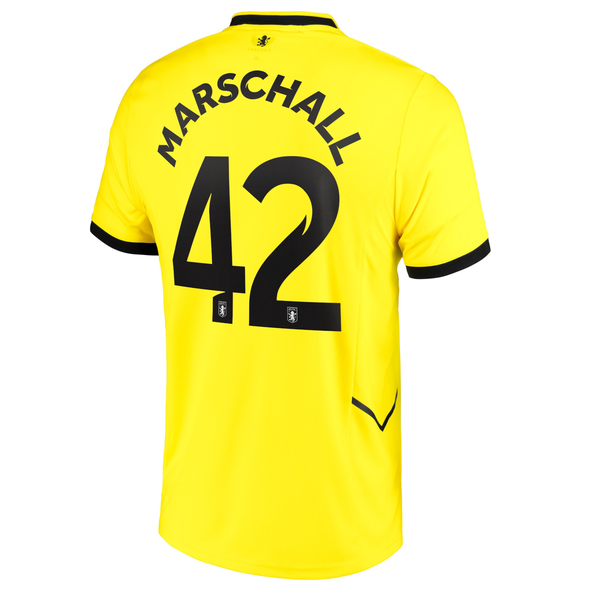 Aston Villa Cup Third Goalkeeper Shirt 2022-23 with Marschall 42 printing