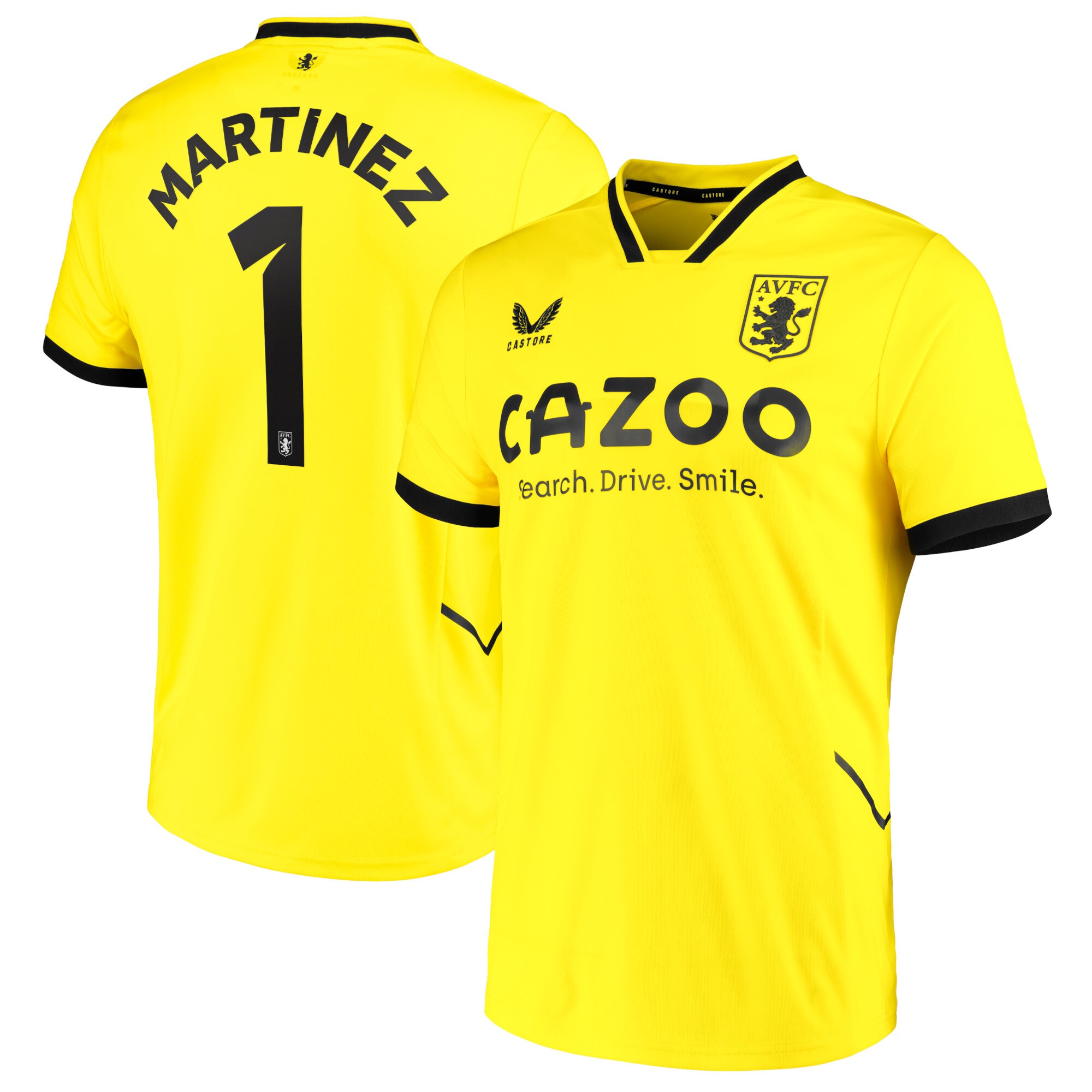 Aston Villa Cup Third Goalkeeper Shirt 2022-23 with Martinez 1 printing