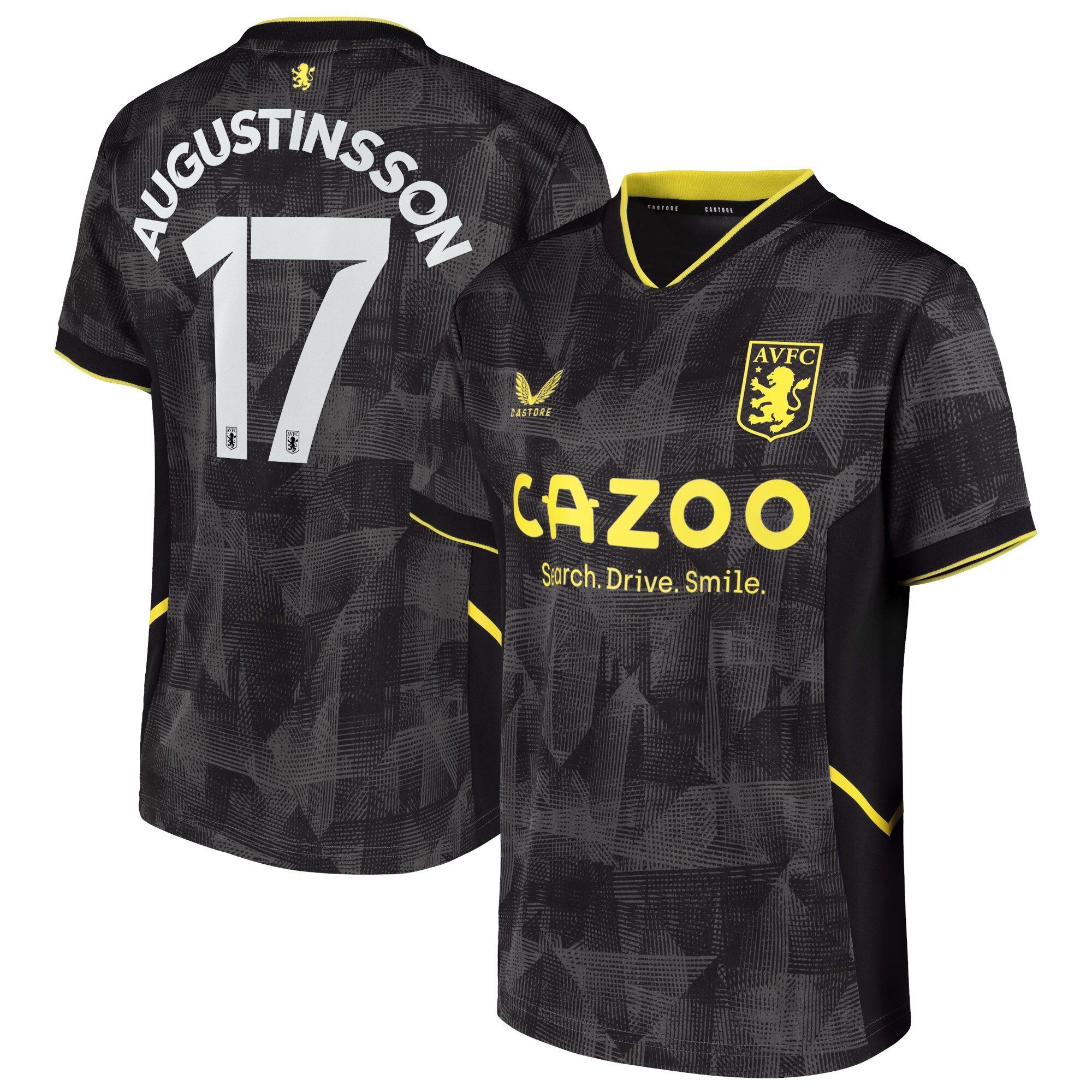 Aston Villa Cup Third Shirt 2022-23 with Augustinsson 17 printing