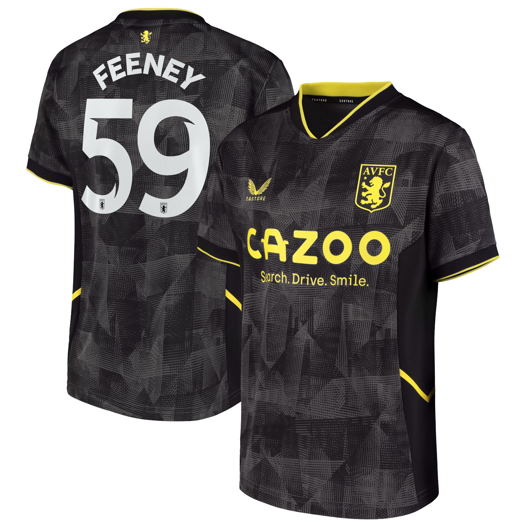 Aston Villa Cup Third Shirt 2022-23 with Feeney 59 printing