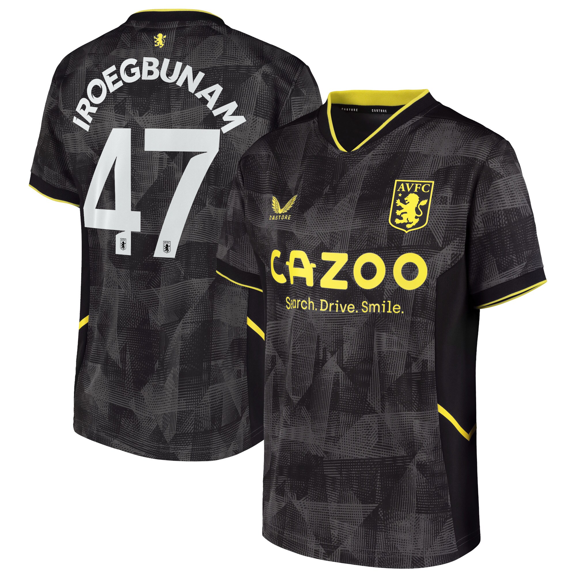 Aston Villa Cup Third Shirt 2022-23 with Iroegbunam 47 printing
