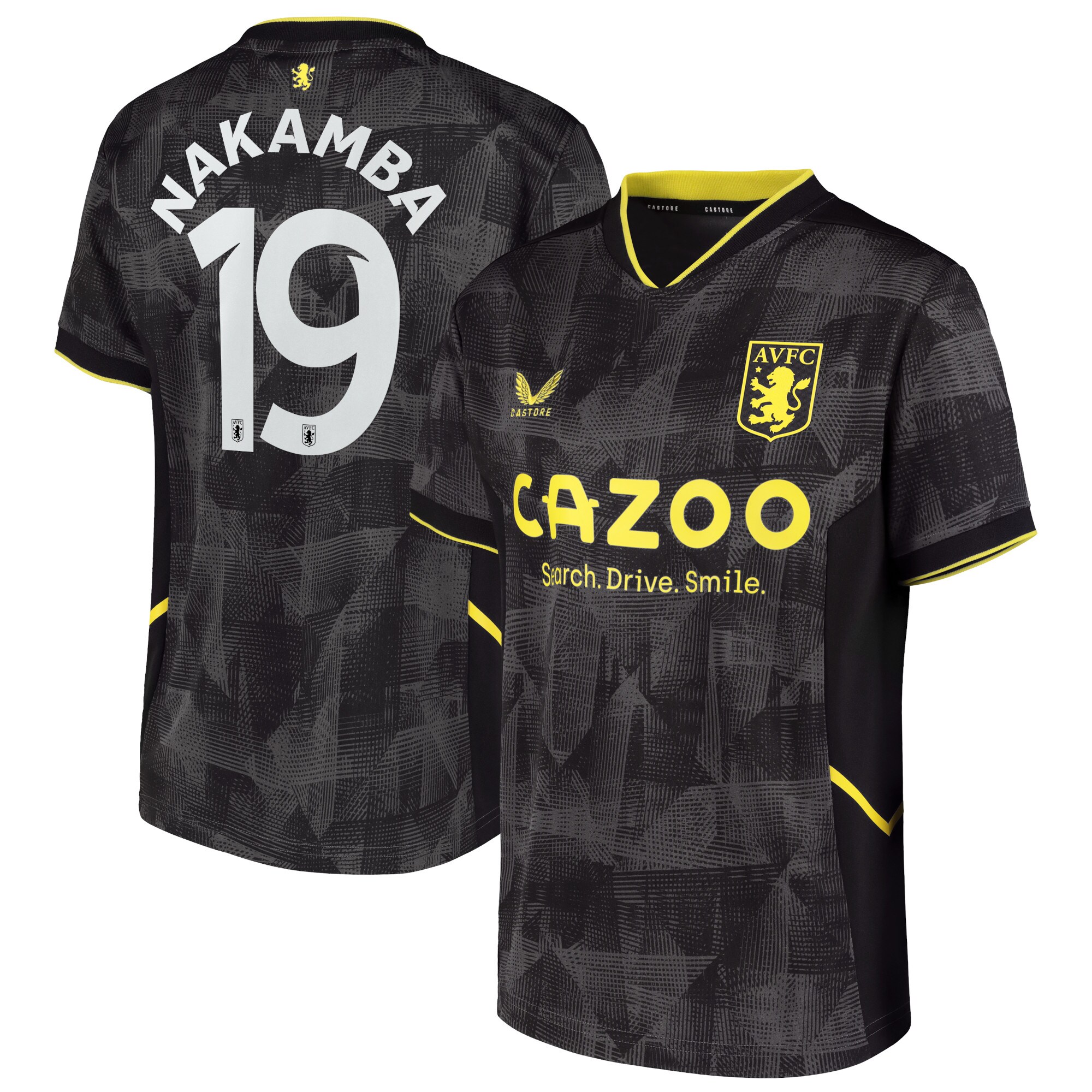 Aston Villa Cup Third Shirt 2022-23 with Nakamba 19 printing