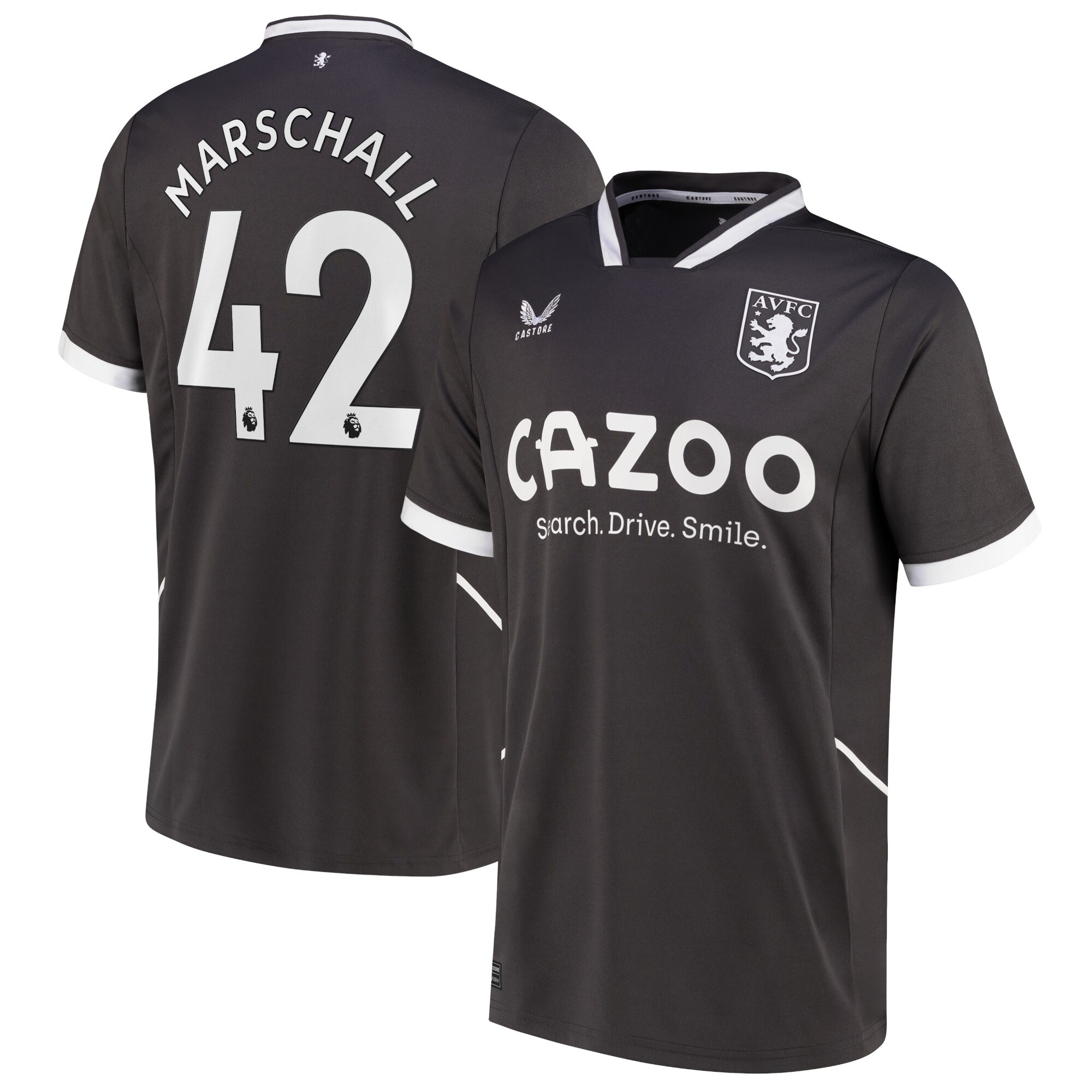 Aston Villa Home Goalkeeper Shirt 2022-23 with Marschall 42 printing