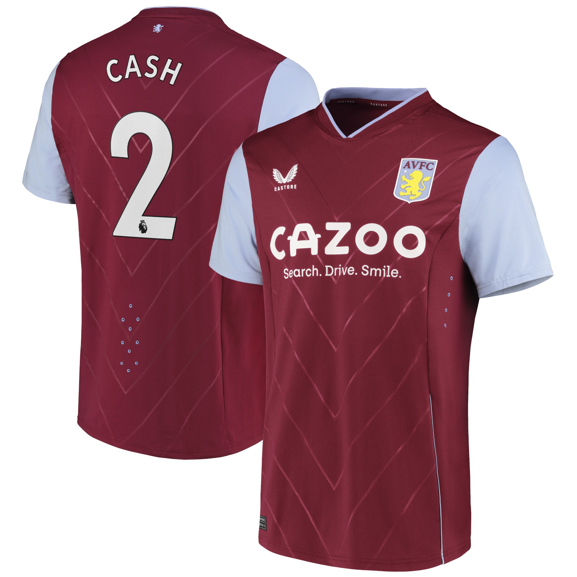Aston Villa Home Pro Shirt 2022-23 with Cash 2 printing