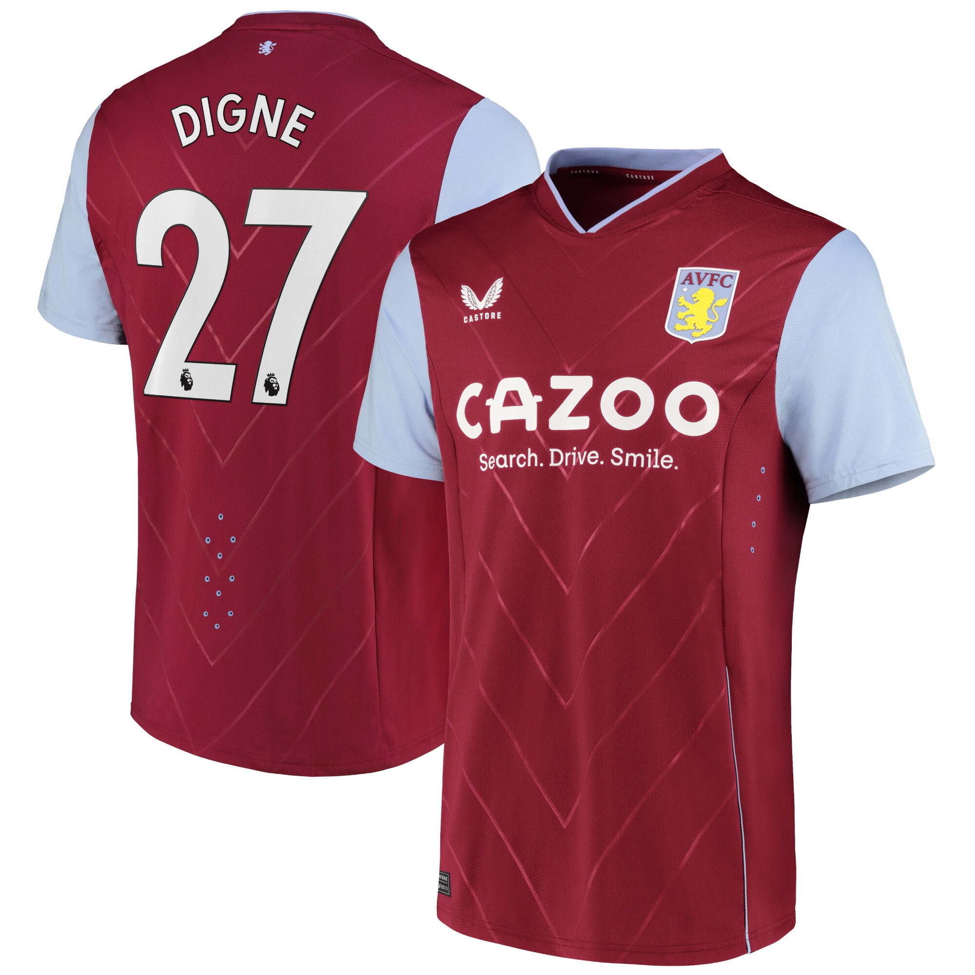 Aston Villa Home Pro Shirt 2022-23 with Digne 27 printing