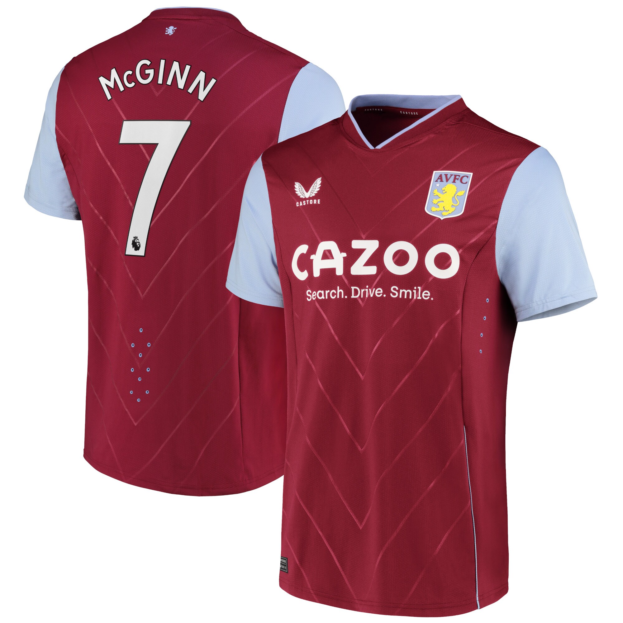 Aston Villa Home Pro Shirt 2022-23 with McGinn 7 printing