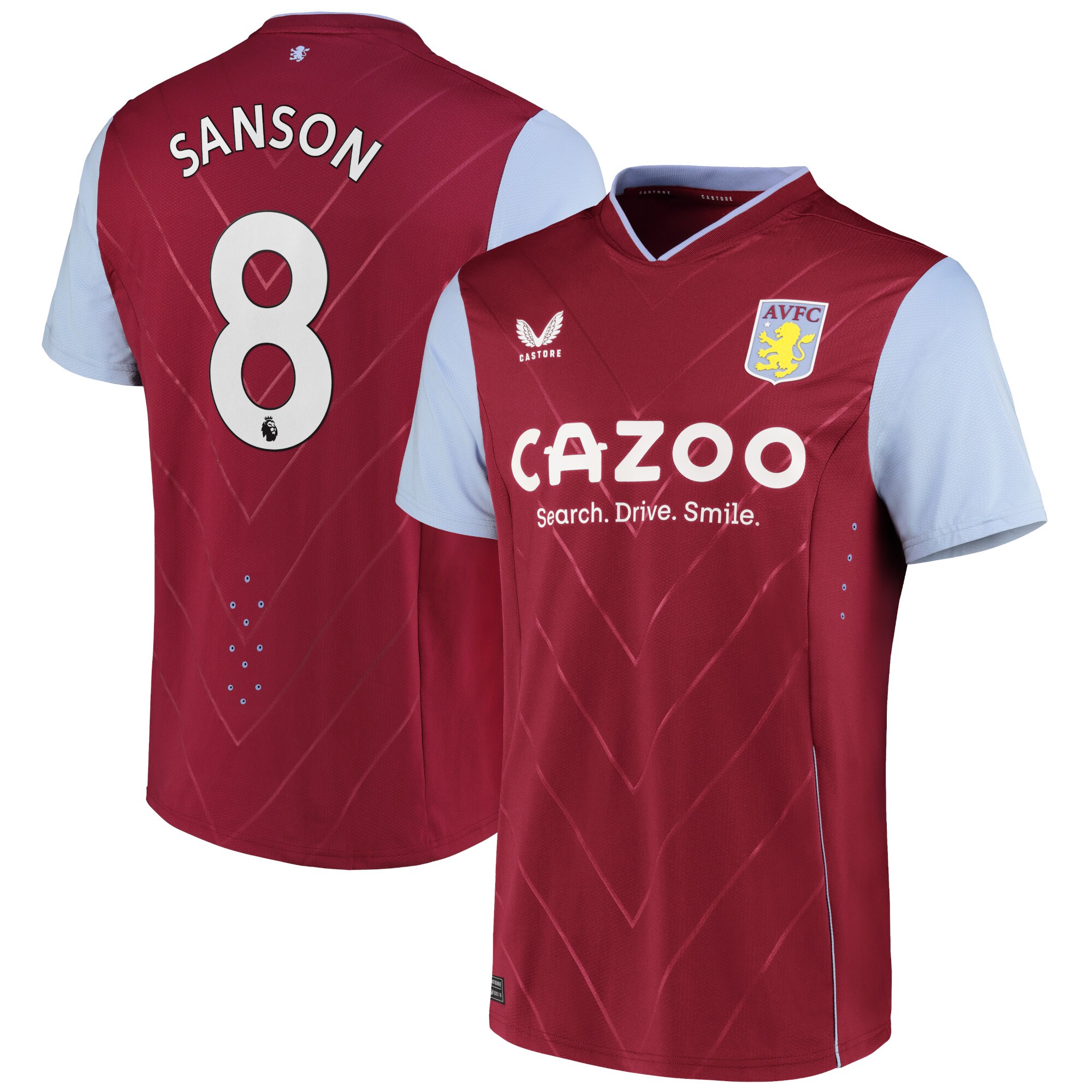 Aston Villa Home Pro Shirt 2022-23 with Sanson 8 printing
