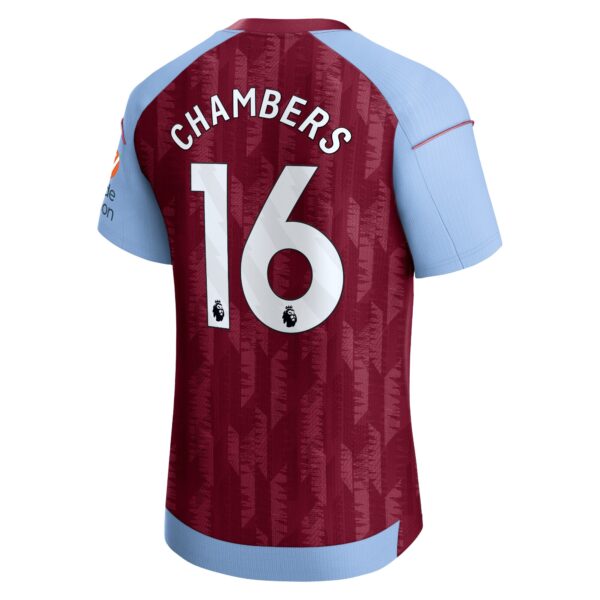 Aston Villa Home Pro Shirt 2023-24 with Chambers 16 printing