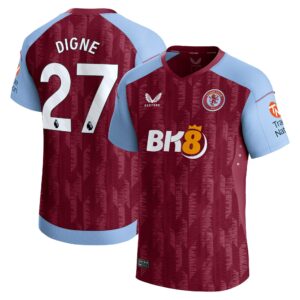 Aston Villa Home Pro Shirt 2023-24 with Digne 27 printing