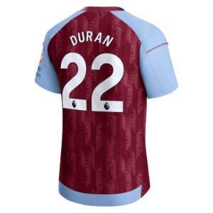 Aston Villa Home Pro Shirt 2023-24 with Duran 22 printing