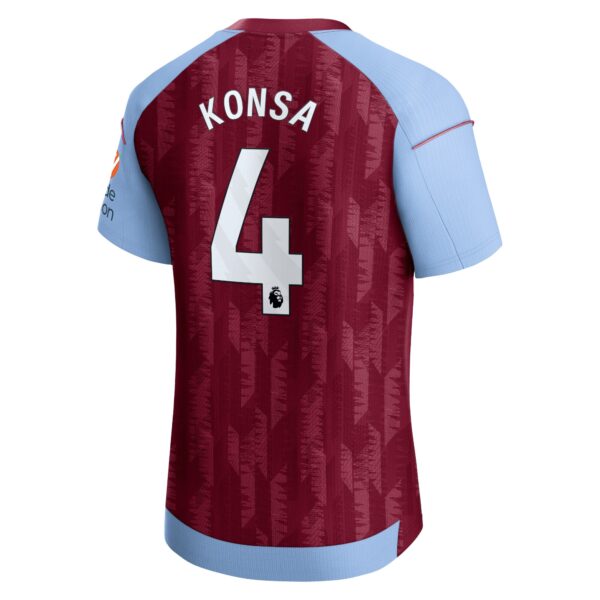 Aston Villa Home Pro Shirt 2023-24 with Konsa 4 printing