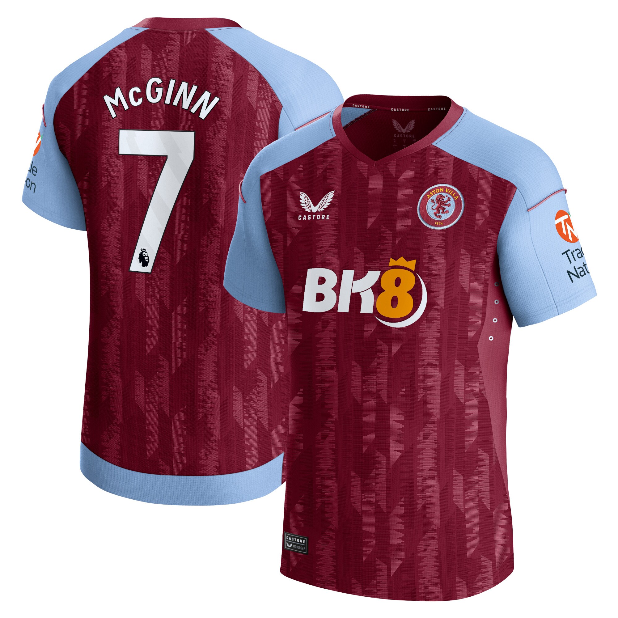 Aston Villa Home Pro Shirt 2023-24 with McGinn 7 printing