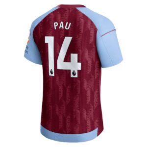 Aston Villa Home Pro Shirt 2023-24 -With Pau 14 Printing