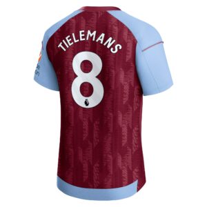 Aston Villa Home Pro Shirt 2023-24 with Tielemans 8 printing