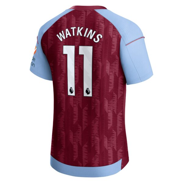 Aston Villa Home Pro Shirt 2023-24 with Watkins 11 printing