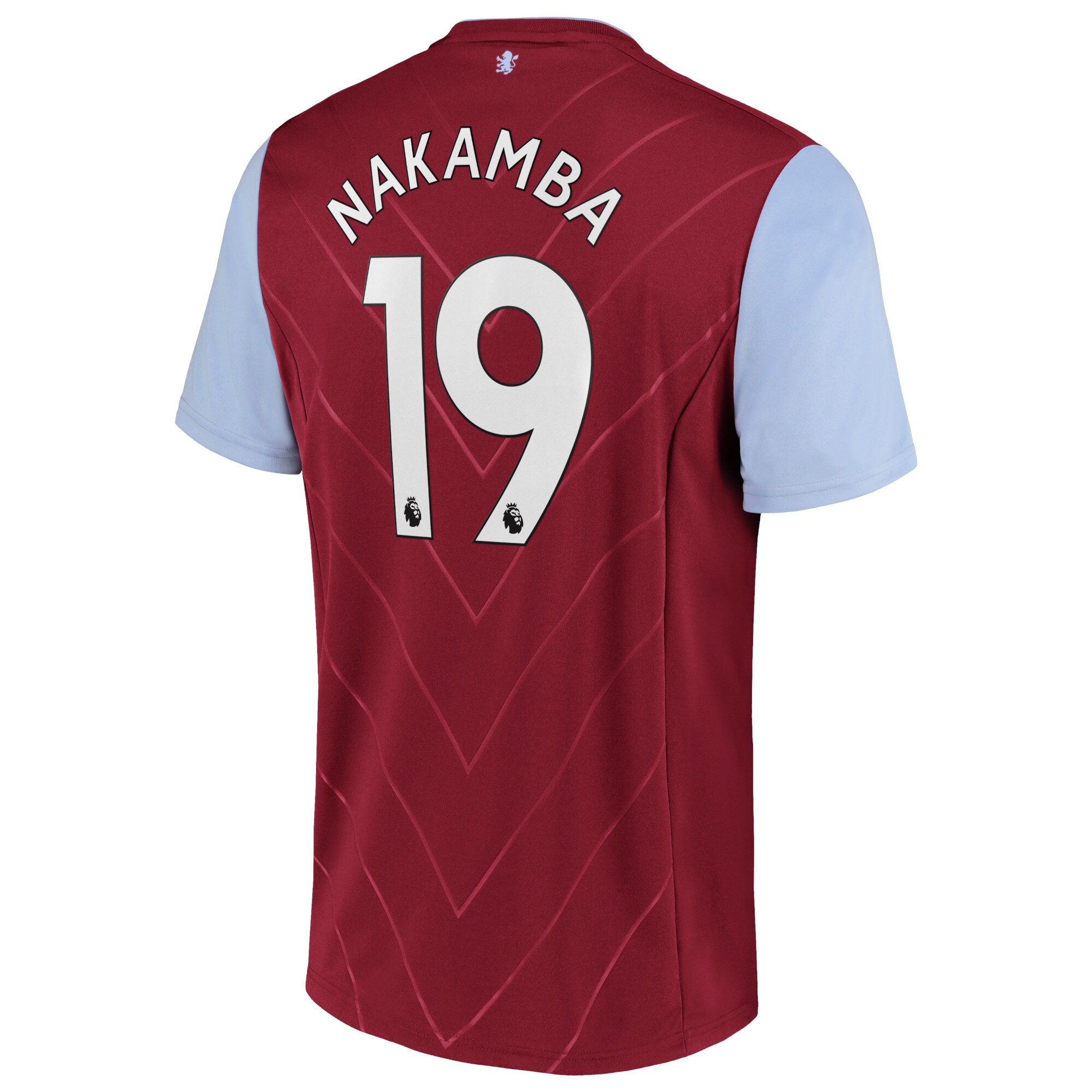 Aston Villa Home Shirt 2022-23 with Nakamba 19 printing