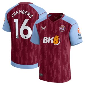 Aston Villa Home Shirt 2023-24 with Chambers 16 printing
