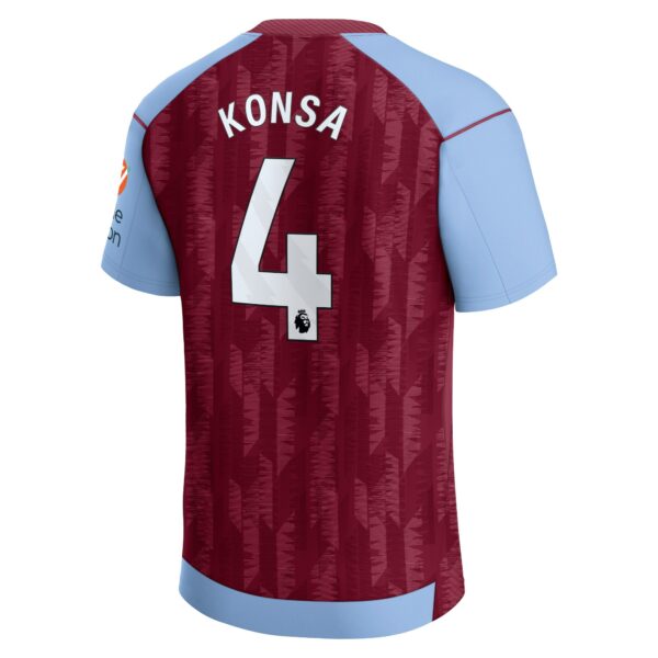 Aston Villa Home Shirt 2023-24 with Konsa 4 printing