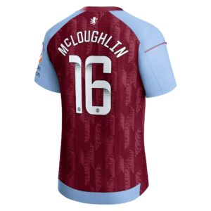 Aston Villa WSL Home Pro Shirt 2023-24 with McLoughlin 16 printing
