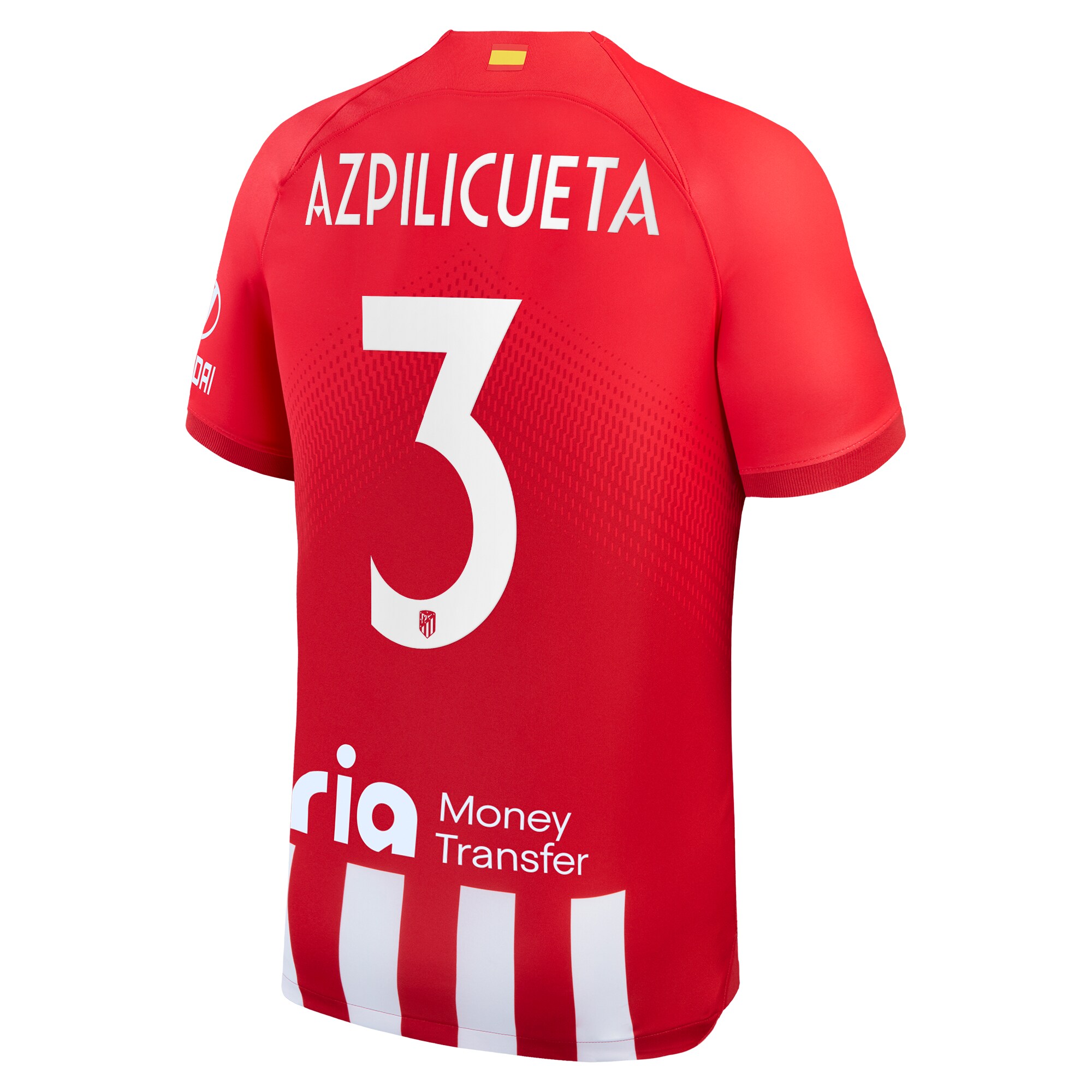Atlético de Madrid Metropolitano Home Stadium Shirt 2023-24 With Azpilicueta 3 Printing