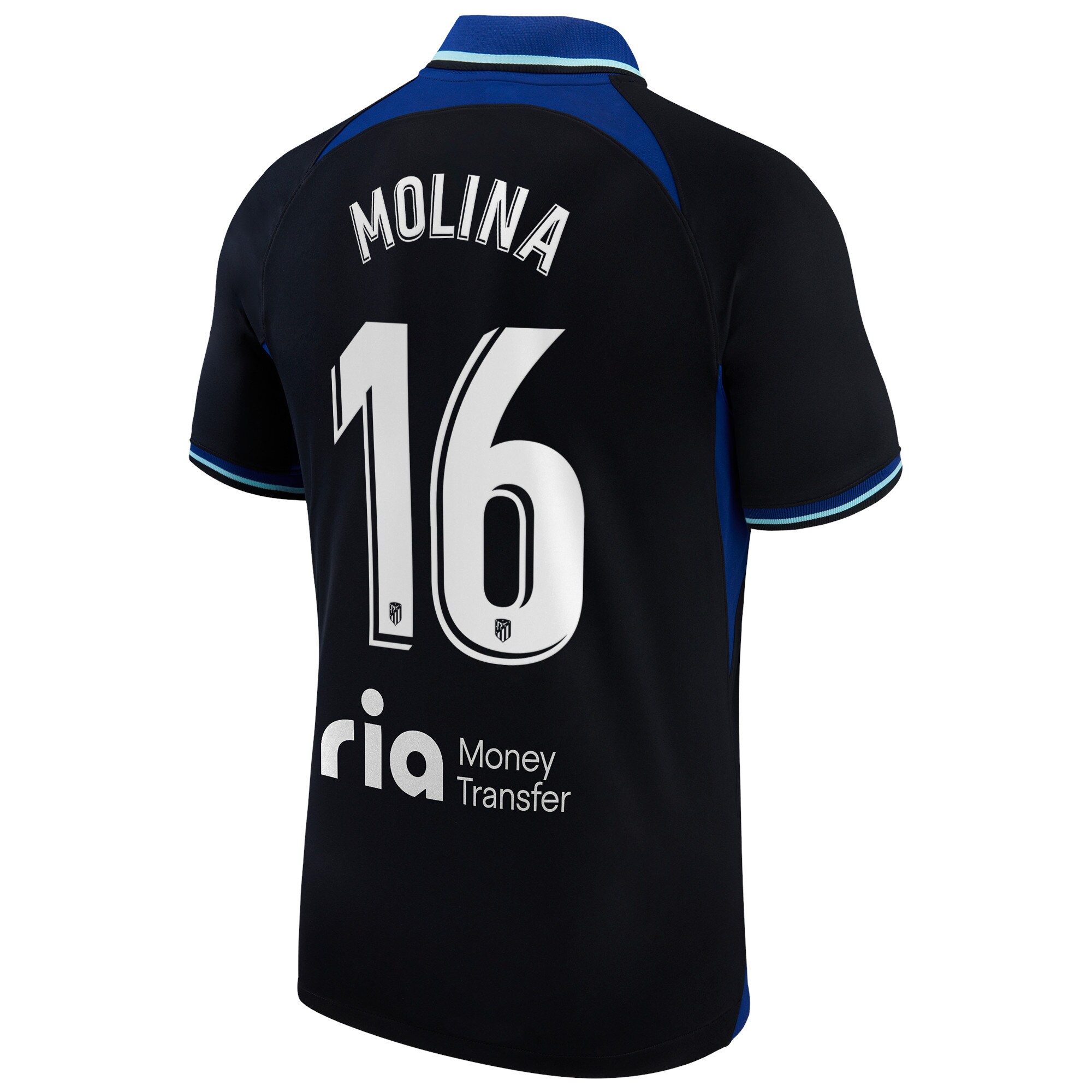 Atlético de Madrid Away Stadium Shirt 2022-23 with Molina 16 printing