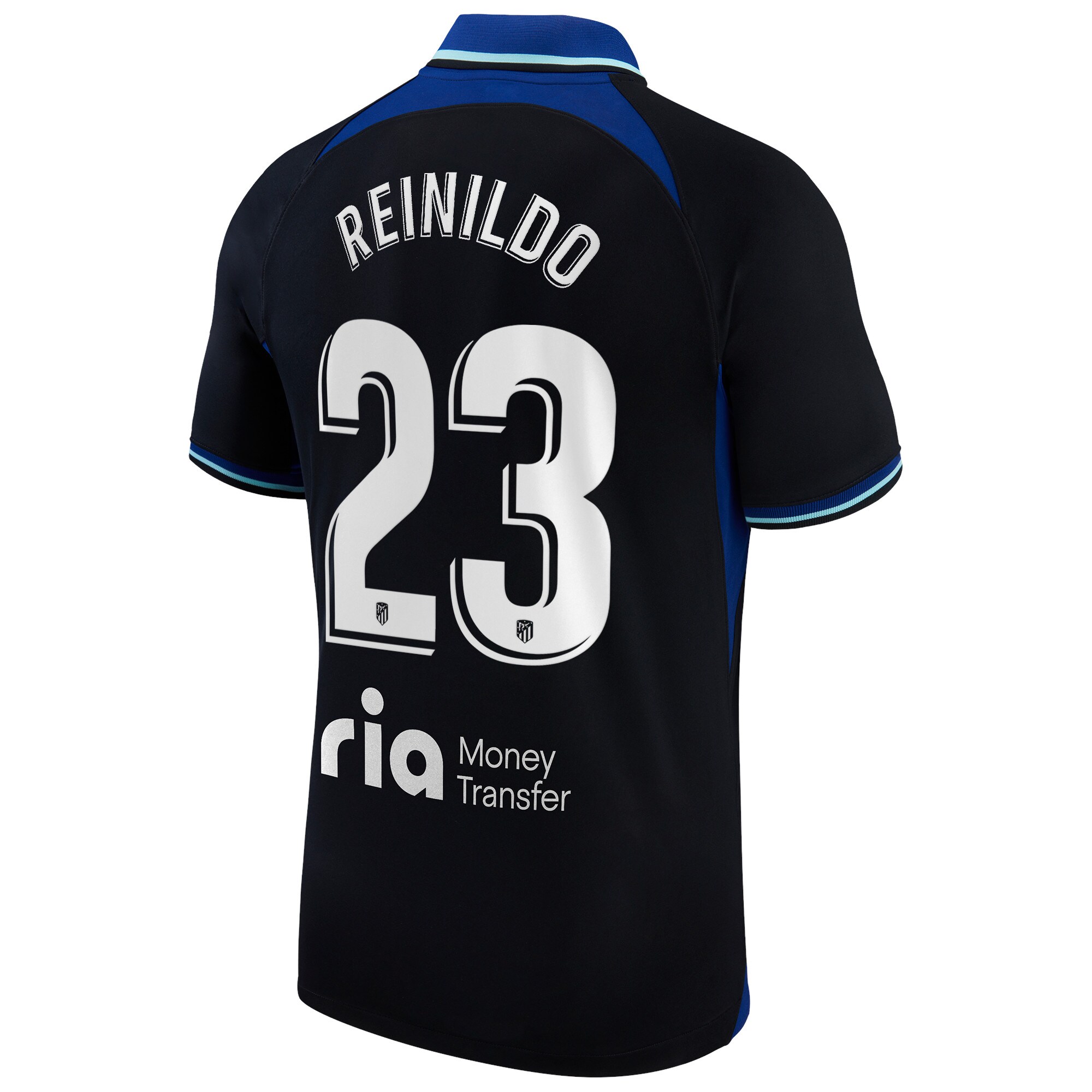 Atlético de Madrid Away Stadium Shirt 2022-23 with Reinildo 23 printing