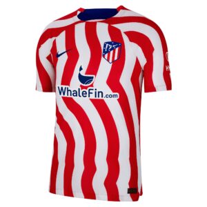 Atlético de Madrid Metropolitano Home Vapor Match Shirt 2022-23 with Kondogbia 4 printing