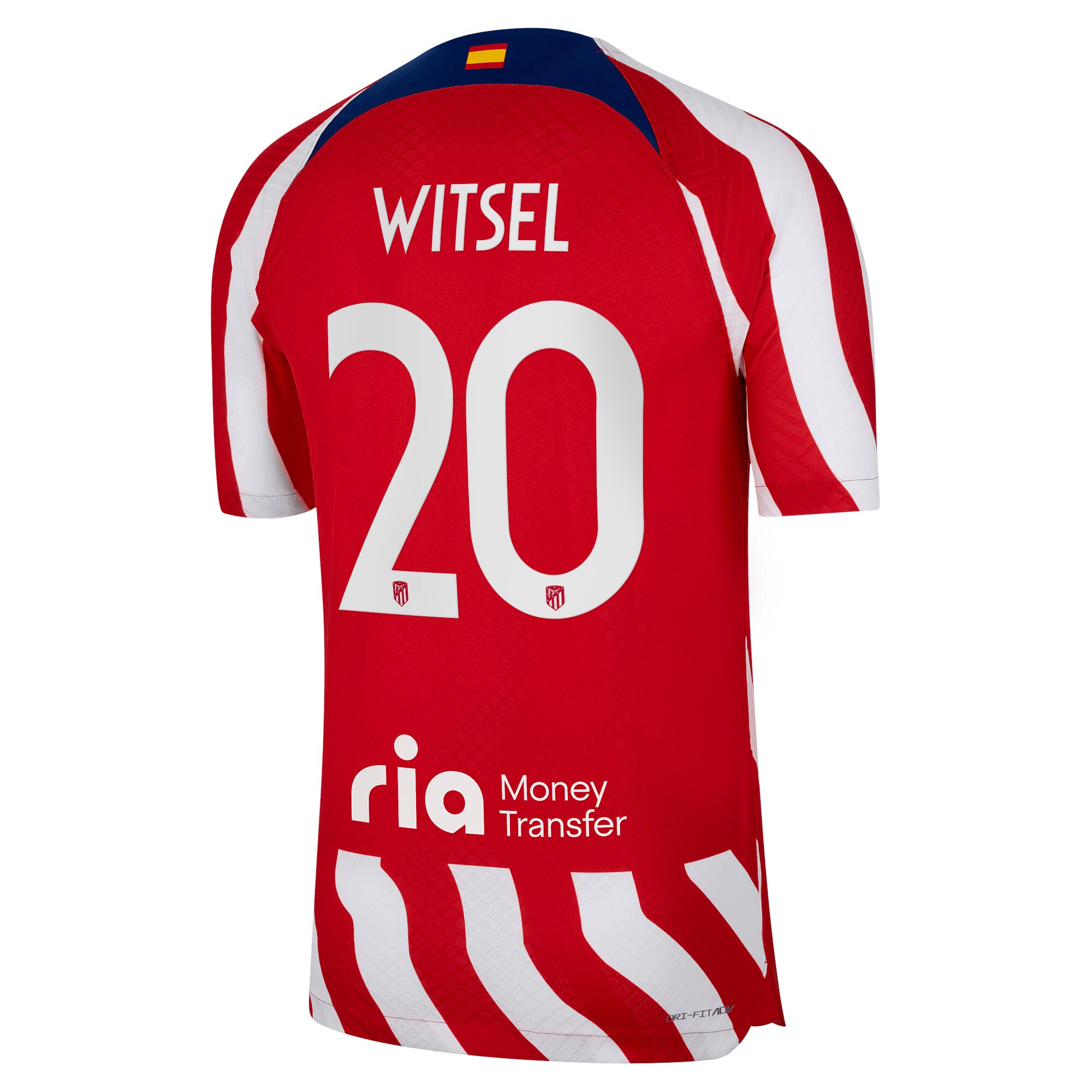 Atlético de Madrid Metropolitano Home Vapor Match Shirt 2022-23 with Witsel 20 printing