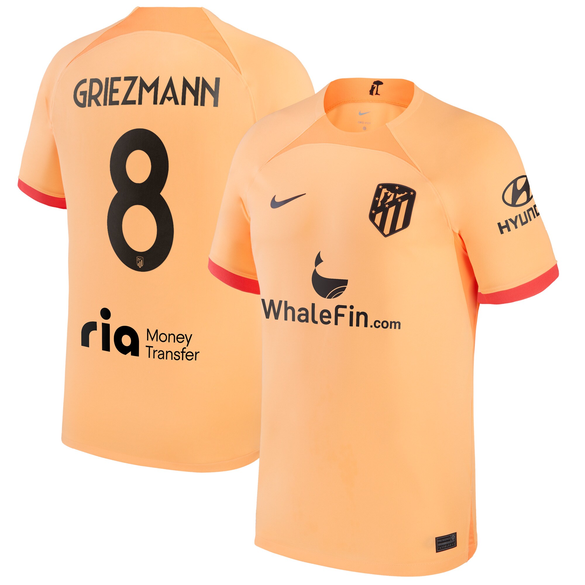 Atlético de Madrid Metropolitano Third Stadium Shirt 2022-23 with Griezmann 8 printing