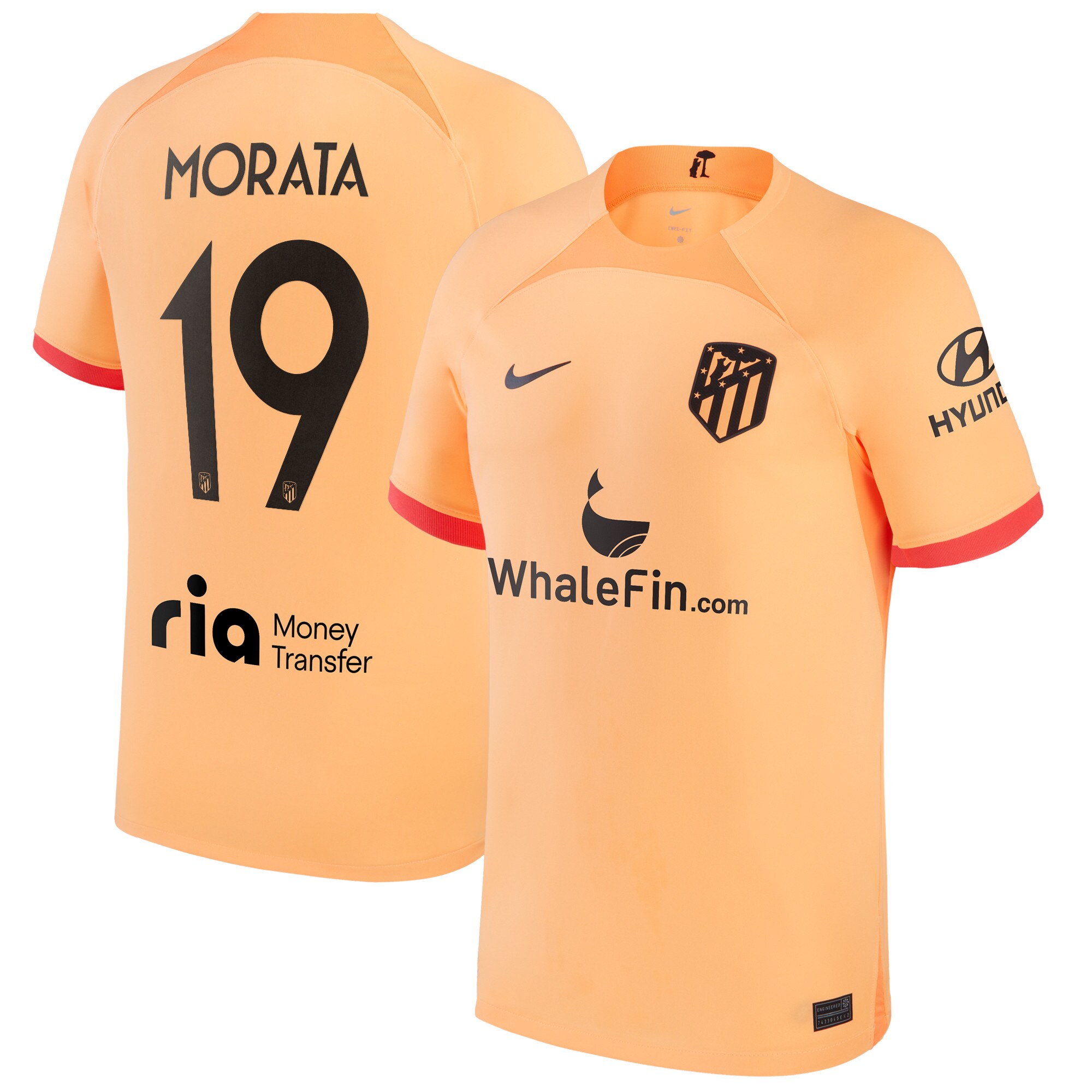 Atlético de Madrid Metropolitano Third Stadium Shirt 2022-23 with Morata 19 printing