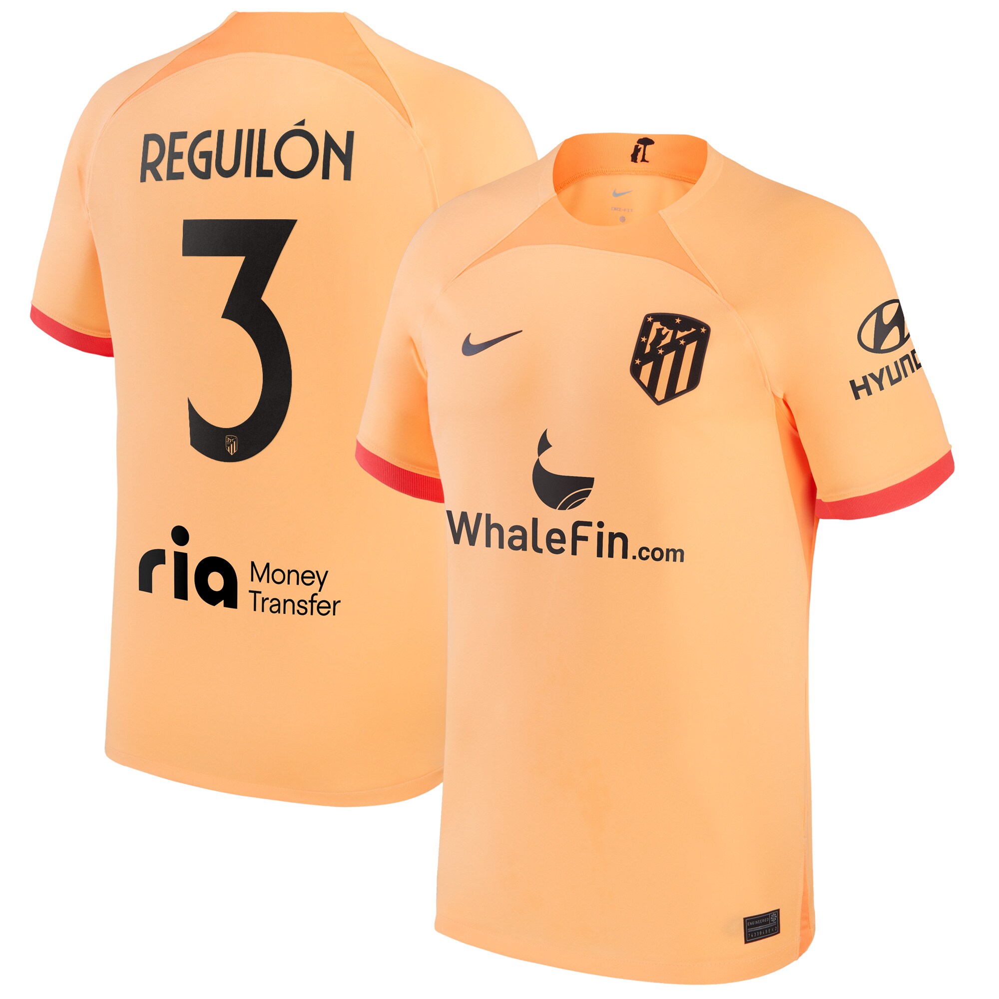 Atlético de Madrid Metropolitano Third Stadium Shirt 2022-23 with Reguilón 3 printing