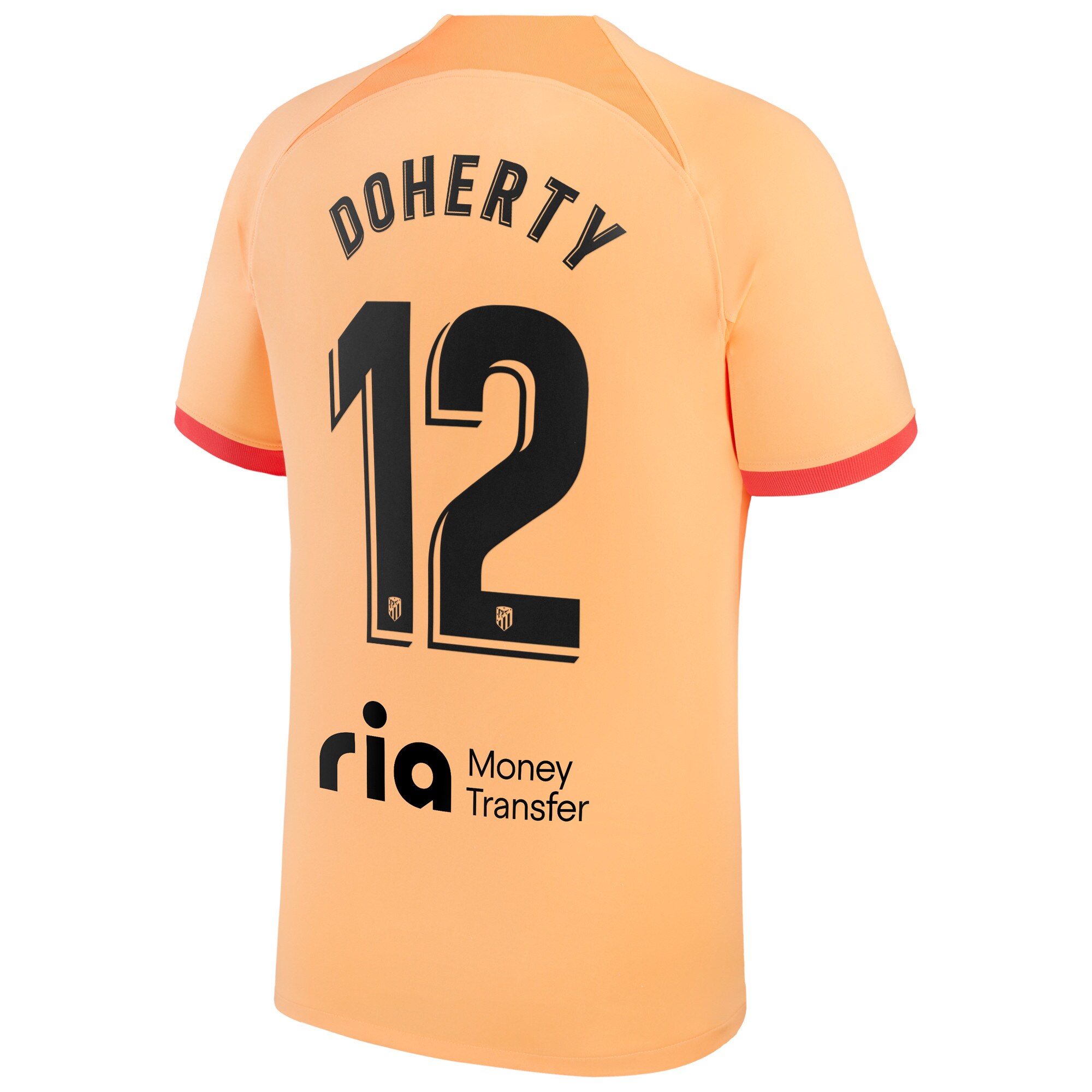 Atlético de Madrid Third Stadium Shirt 2022-23 with Doherty 12 printing