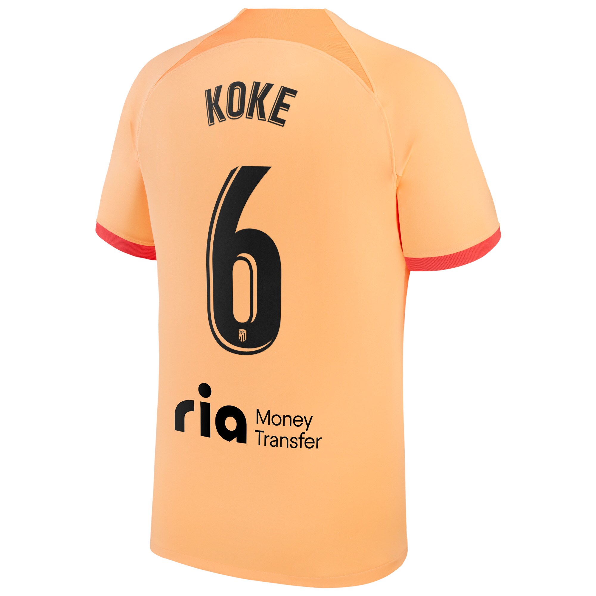 Atlético de Madrid Third Stadium Shirt 2022-23 with Koke 6 printing