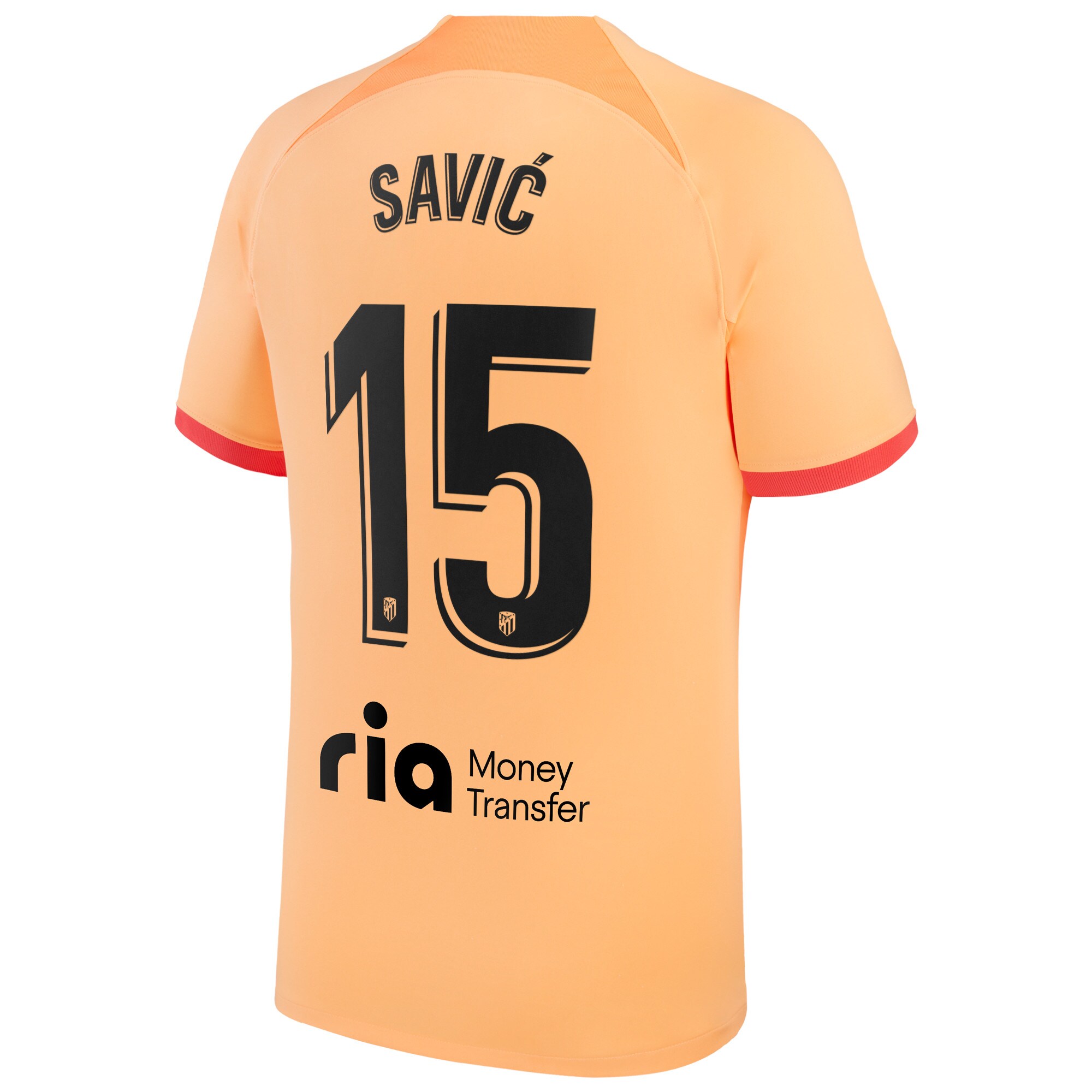 Atlético de Madrid Third Stadium Shirt 2022-23 with Savic 15 printing