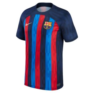 Barcelona Home Stadium Shirt 2022-2023 with Jordi Alba 18 printing
