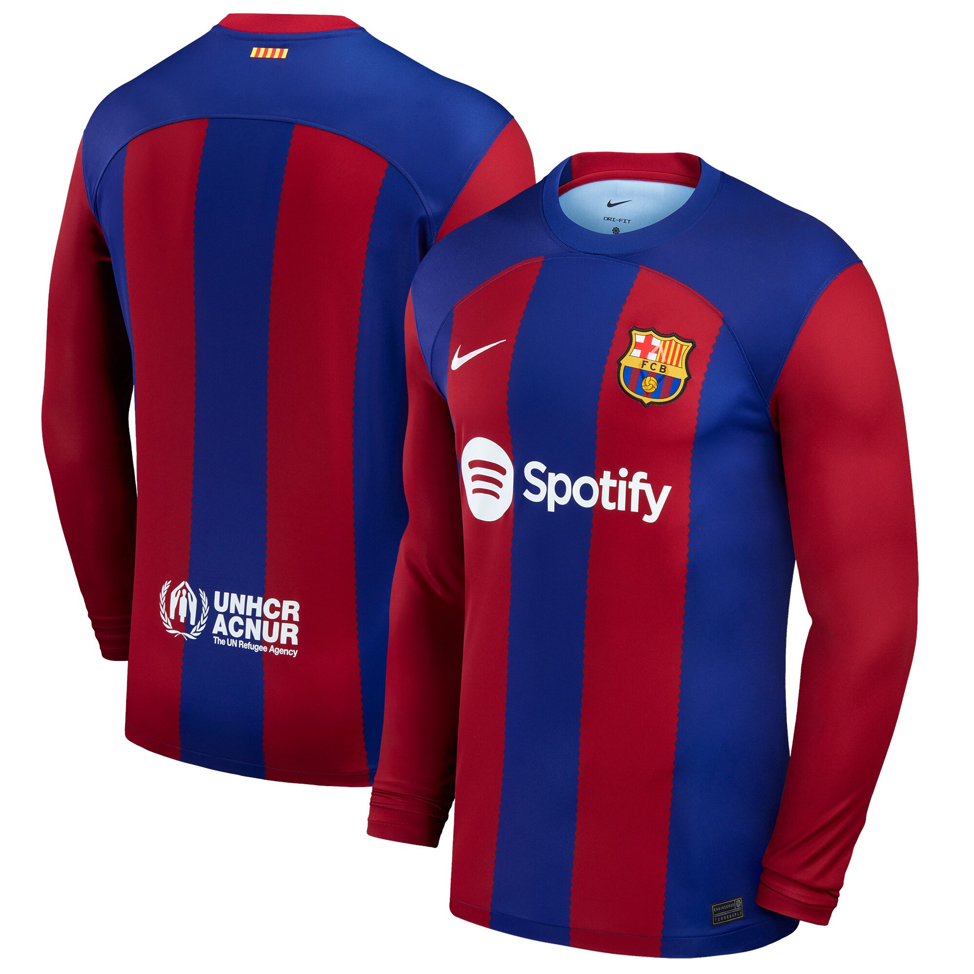 Barcelona Home Stadium Shirt Long Sleeve 2023-24