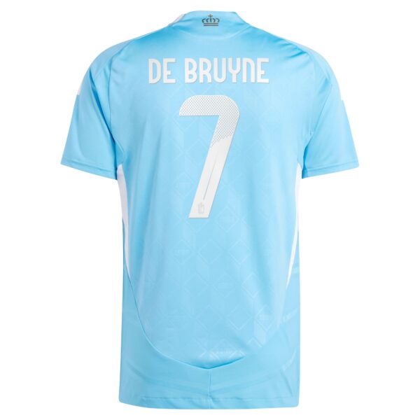 Belgium FA Away Authentic Shirt 2024 with De Bruyne 7 printing