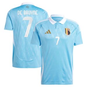 Belgium FA Away Shirt 2024 with De Bruyne 7 printing