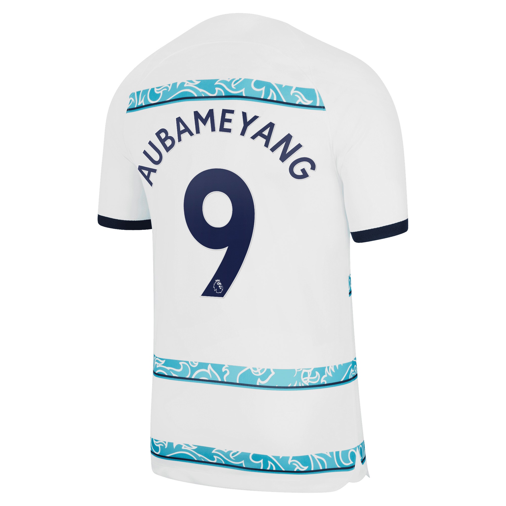 Chelsea Away Stadium Shirt 2022-23 with Aubameyang 9 printing