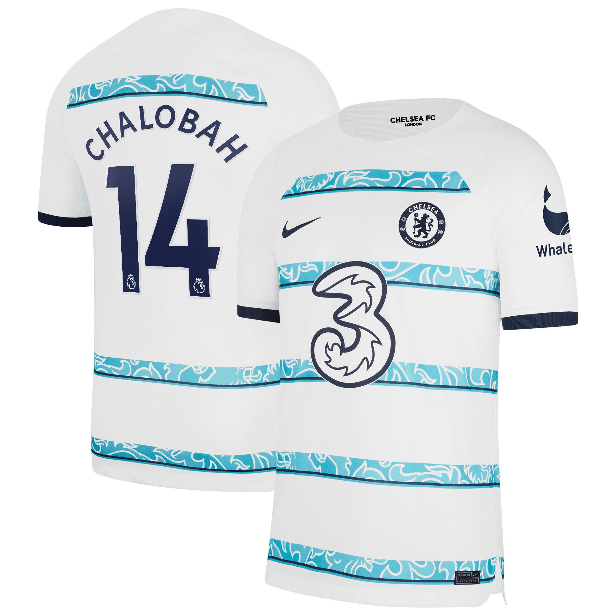 Chelsea Away Stadium Shirt 2022-23 with Chalobah 14 printing