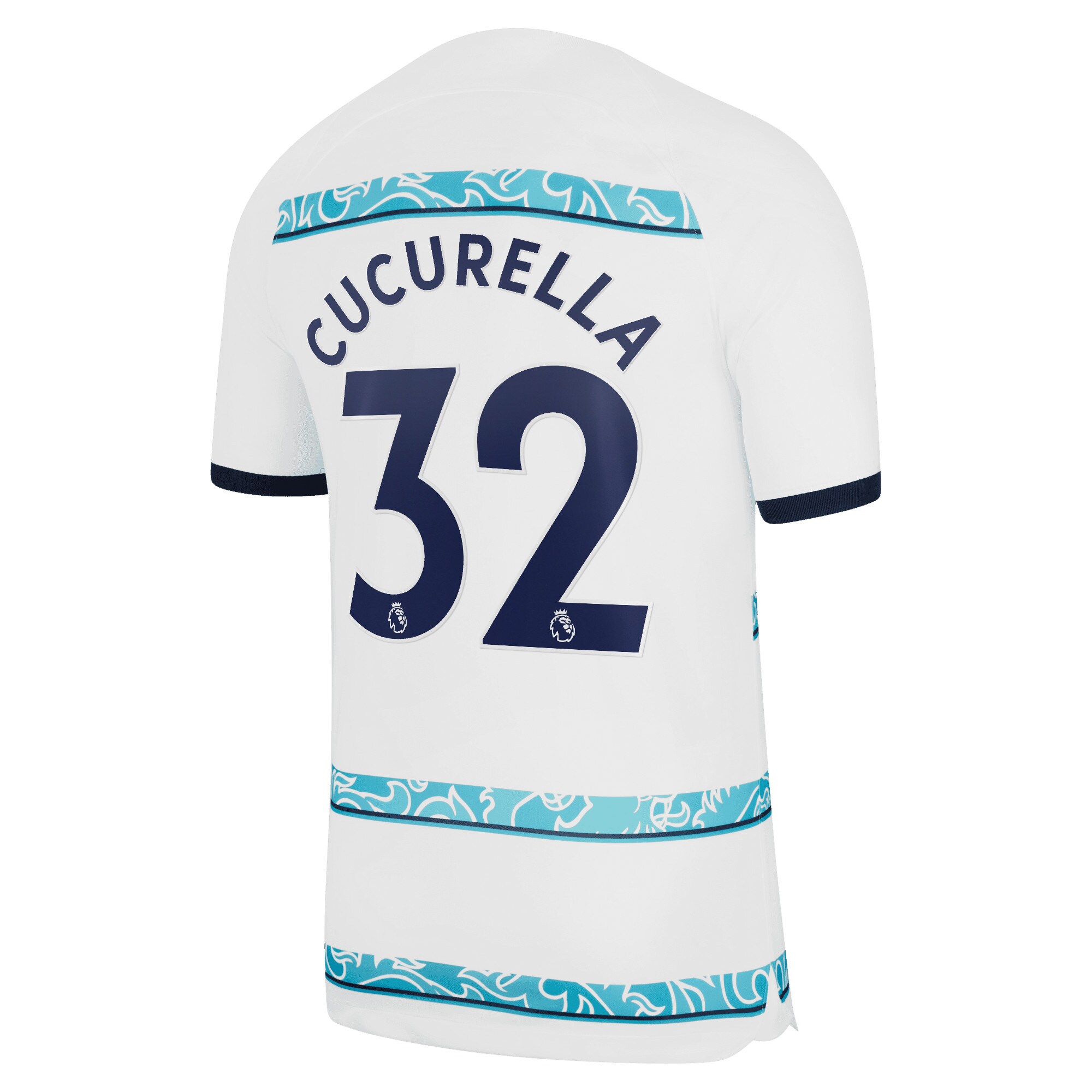 Chelsea Away Stadium Shirt 2022-23 with Cucurella 32 printing