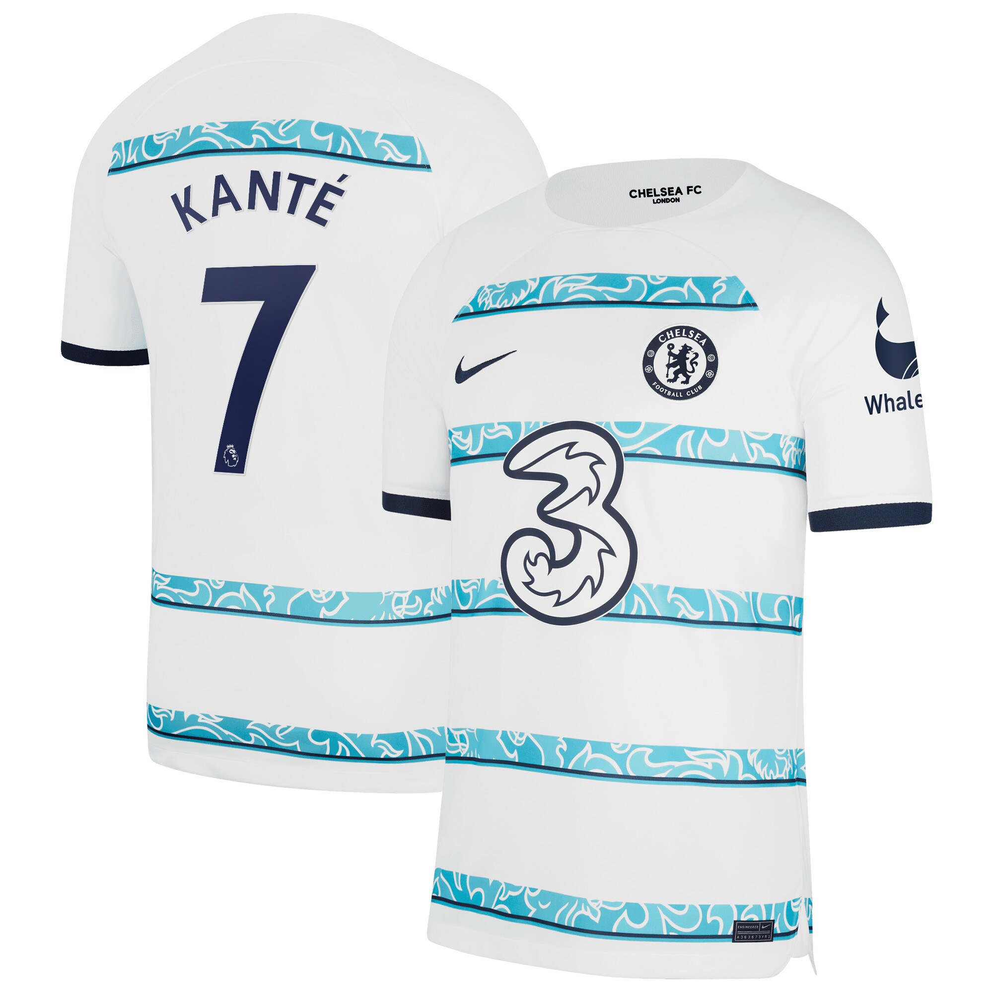 Chelsea Away Stadium Shirt 2022-23 with Kanté 7 printing
