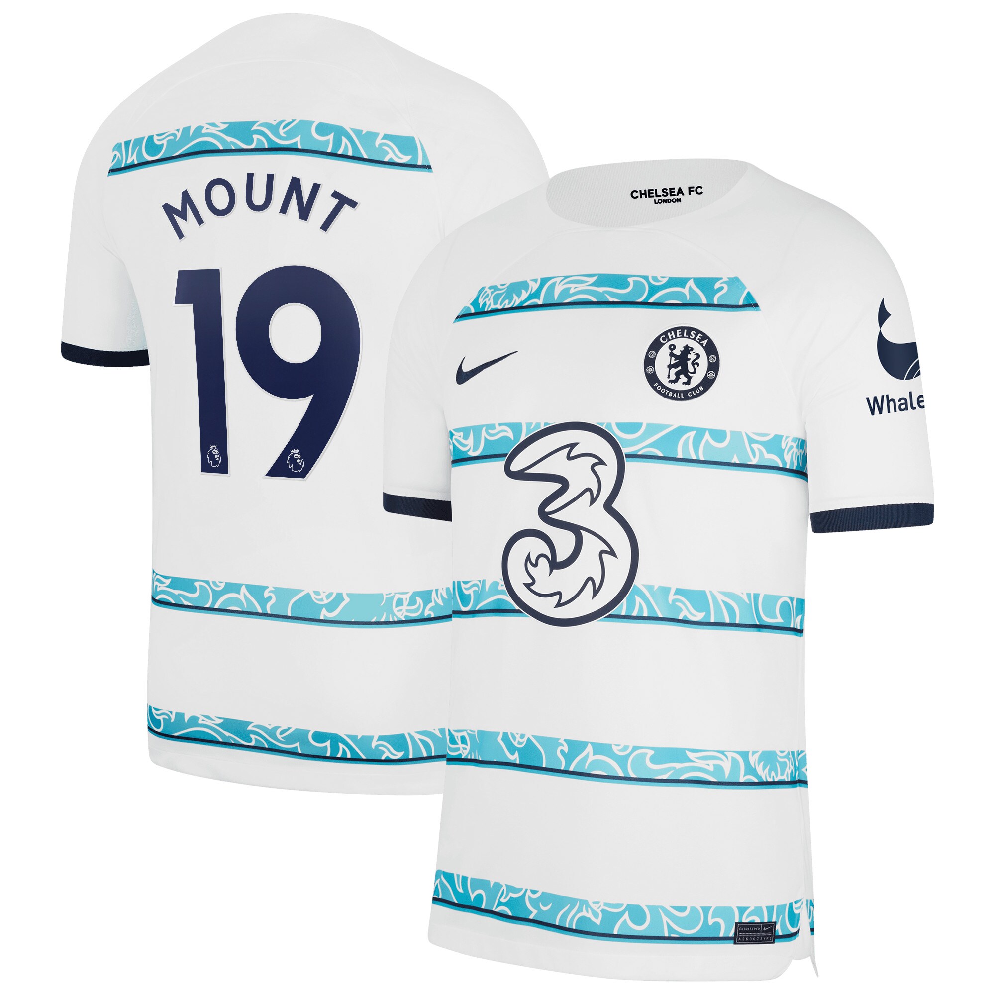 Chelsea Away Stadium Shirt 2022-23 with Mount 19 printing
