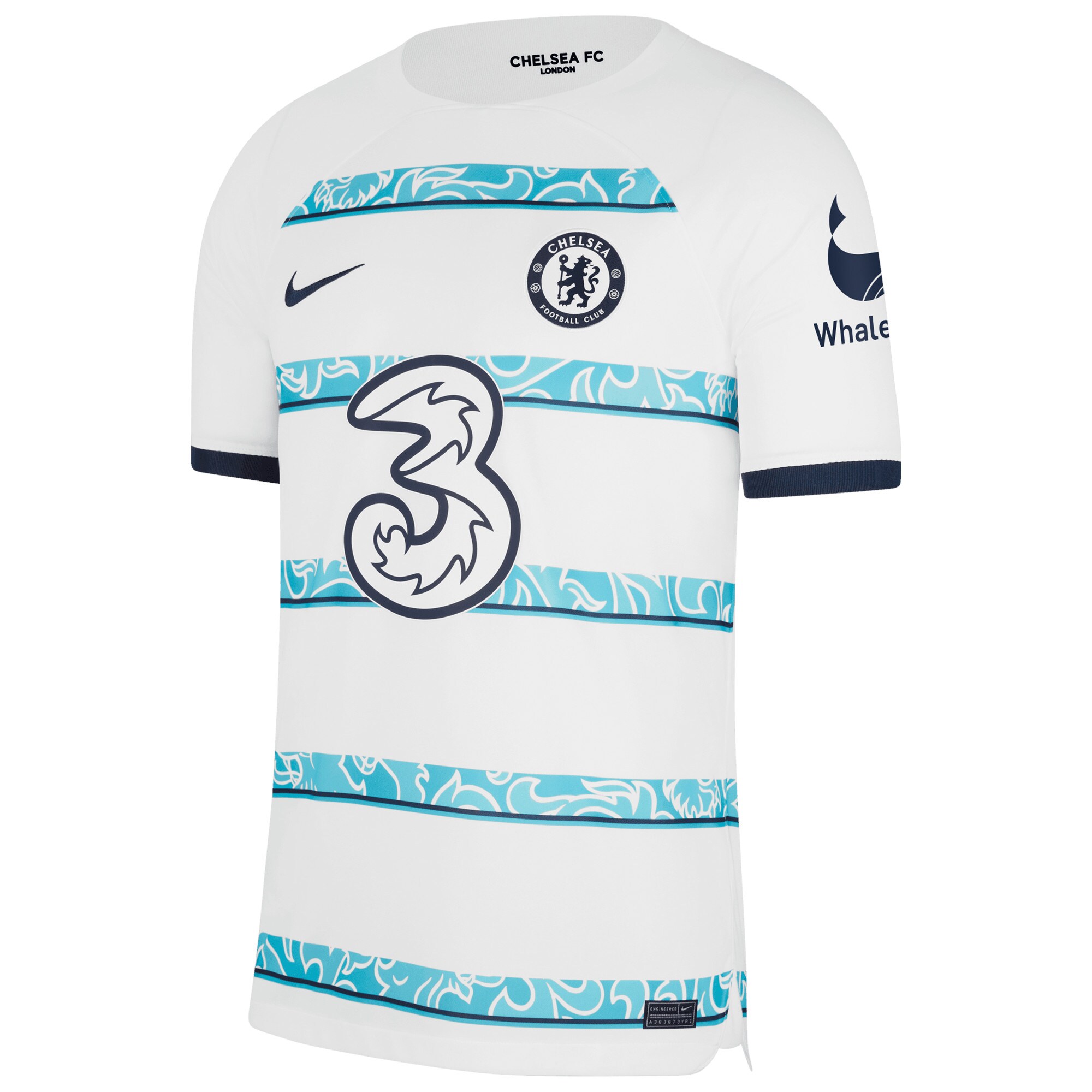 Chelsea Away Stadium Shirt 2022-23 with Zakaria 20 printing