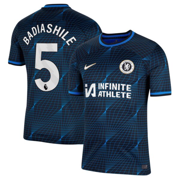Chelsea Away Stadium Sponsored Shirt 2023-24 With Badiashile 5 Printing